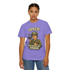 Speed Enforced By Radar T-Shirt — MASH 4077 Retro Traffic Cop Graphic Tee