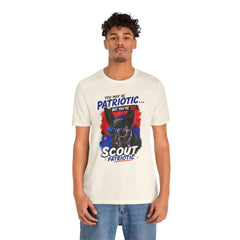 Personalized With Your Dogs Image and Name Patriotic Unisex Jersey Short Sleeve Tee