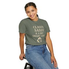 Classy Sassy T-shirt, Unisex Casual Top, Statement Tee, Gift for Her, Fashion Apparel, Birthday Humor Shirt
