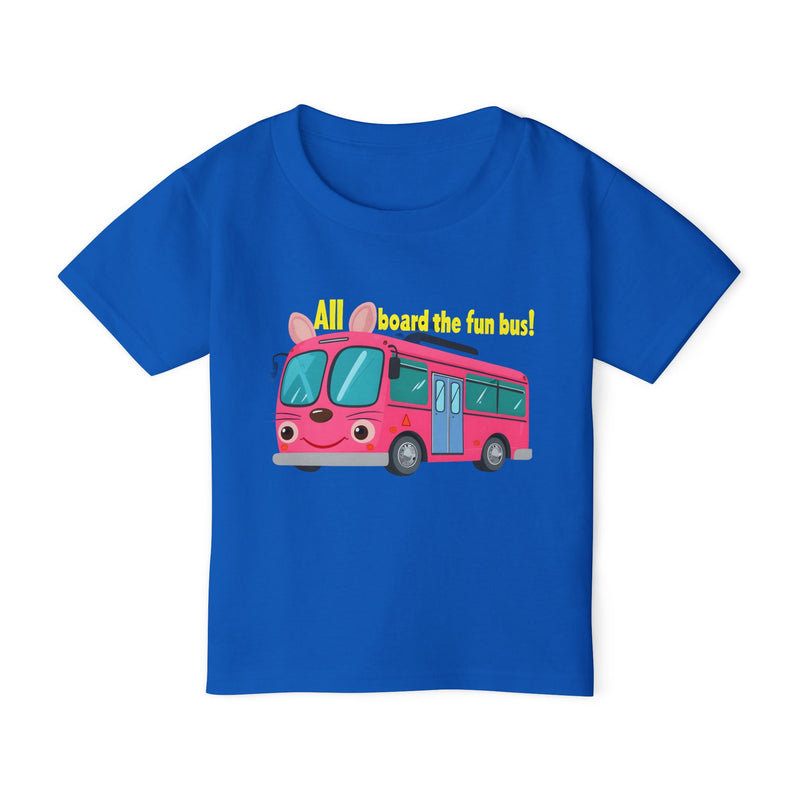 Toddler T-shirt - All Aboard The Fun Bus Design