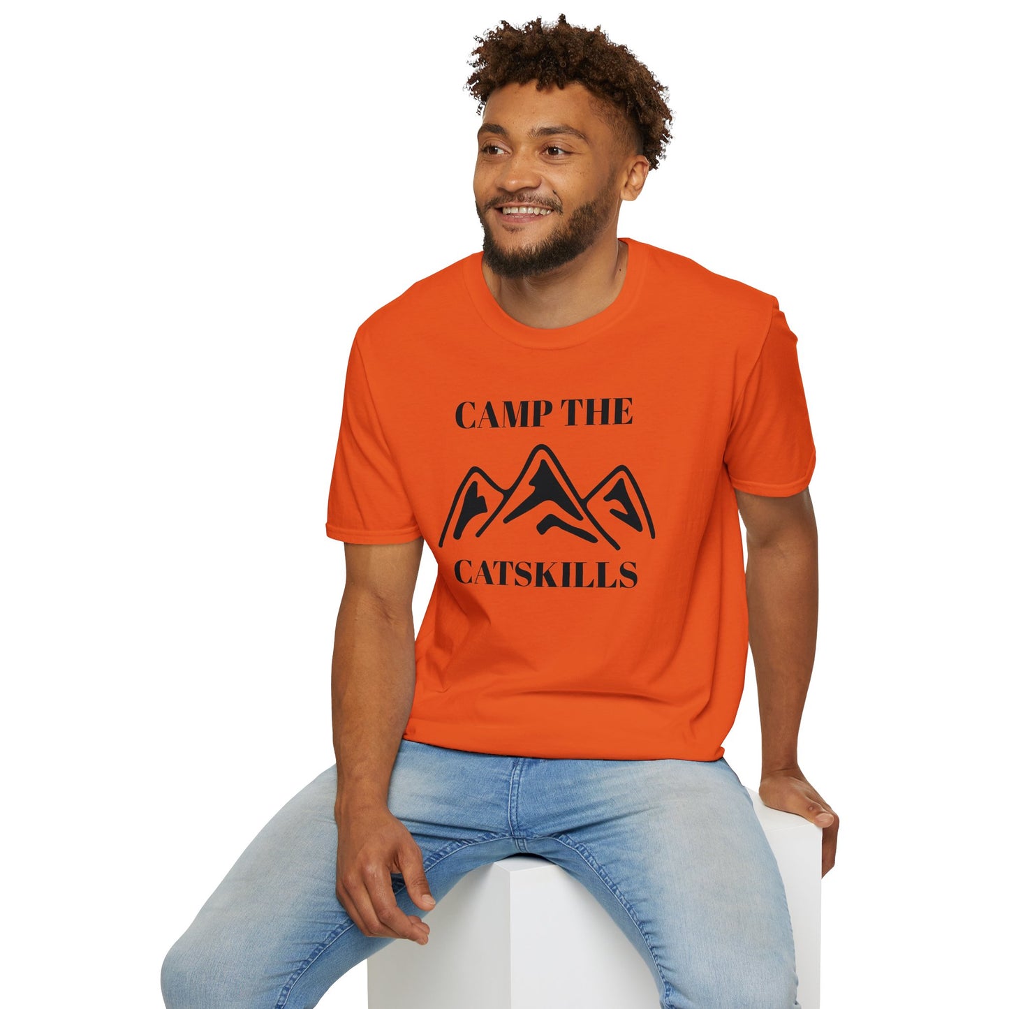 Camp The Catskillsi Unisex Softstyle T-Shirt  Catskill Mountains New York