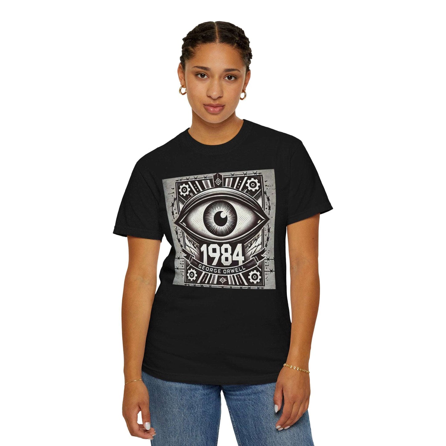 1984 Orwellian Graphic, Comfort Colors Soft Relaxed Fit Unisex Garment-Dyed T-shirt