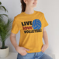 Live Love Volleyball T Shirt,gift for her,gift for him,volleyball gift,sports tee,team shirt,player gift,coach gift,Love Volleyball,Spike it