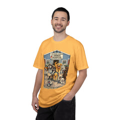 Front Graphic "Who Let the Dogs Out?" Baldwin Harbor Animal Hospital Cute Vet Clinic T Shirt