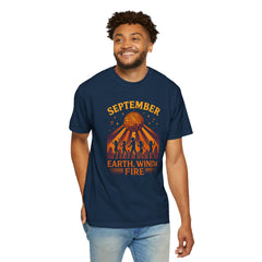 Earth, Wind & Fire Inspired Unisex T-Shirt, September Celebration Tee, Music Lover Gift, Vintage Style Top, Concert Shirt