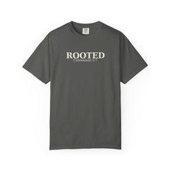 ROOTED Collossians 2:7 Quiet Faith T-Shirt — Minimal Christian Tee