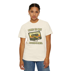 Mixtape Face T-Shirt — Retro Cassette Music Graphic Tee
