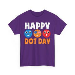 HAPPY DOT DAY Unisex Heavy Cotton Tee / International Dot Day / Happy Dot Day / Teachers / Children / Elementary School