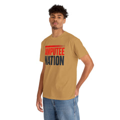 Amputee Nation Unisex Heavy Cotton Tee, Support Shirt, Gift for Amputees, Awareness Apparel, Casual Comfort Wear