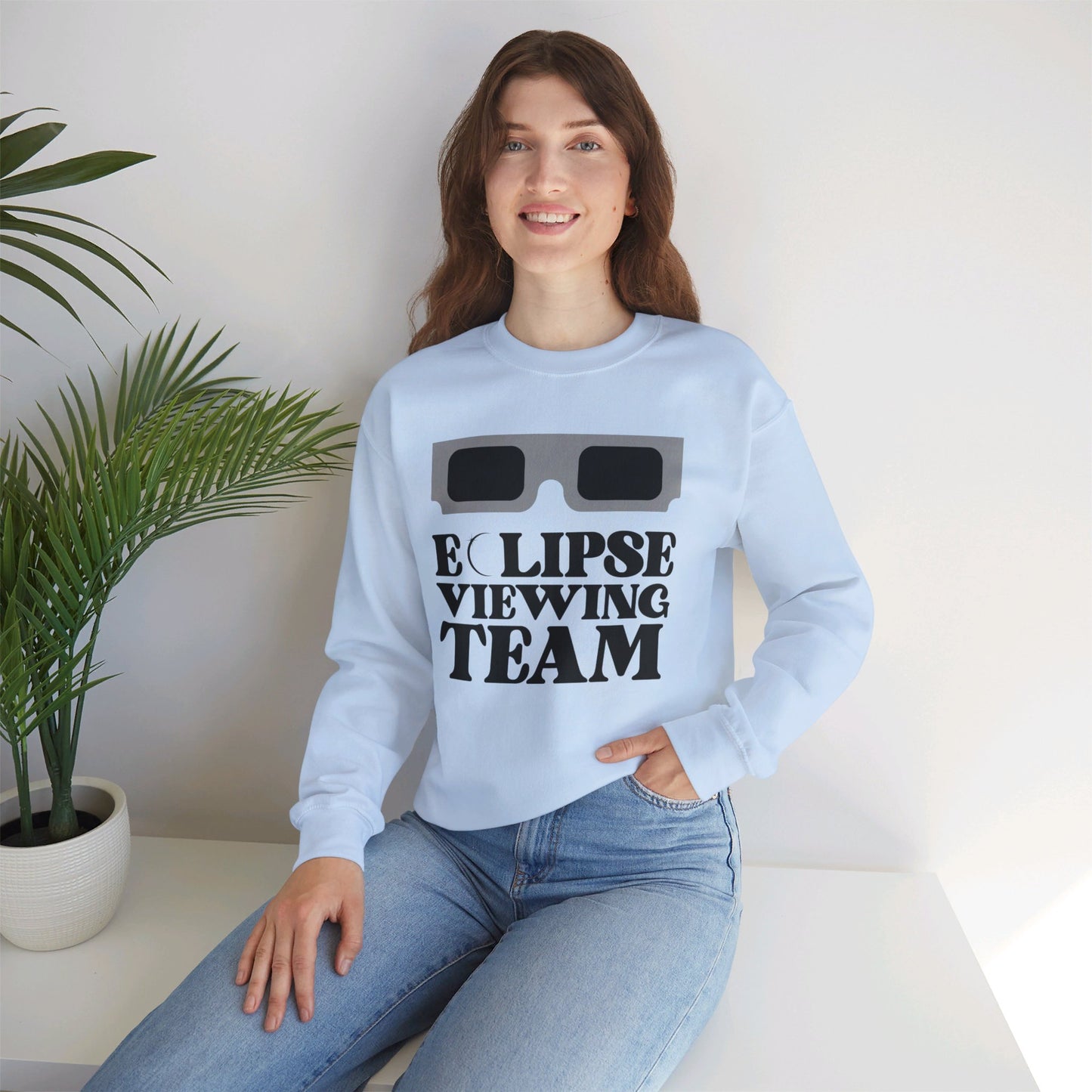 ECLIPSE VIEWING TEAM Unisex Crewneck Sweatshirt