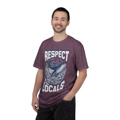 Respect the Locals Whale T-Shirt — Marine Conservation Graphic