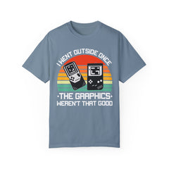 Retro Gamer Unisex T-Shirt - "I Went Outside Once"