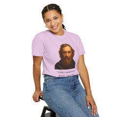 Historical Galileo Galilei Portrait Quote T‑Shirt — "I didn't mean to start drama. I just said the Earth moves."