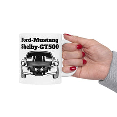 Ford Mustang Shelby GT500 Ceramic Mug - Classic Car Lovers Gift - 11oz & 15oz Sizes
