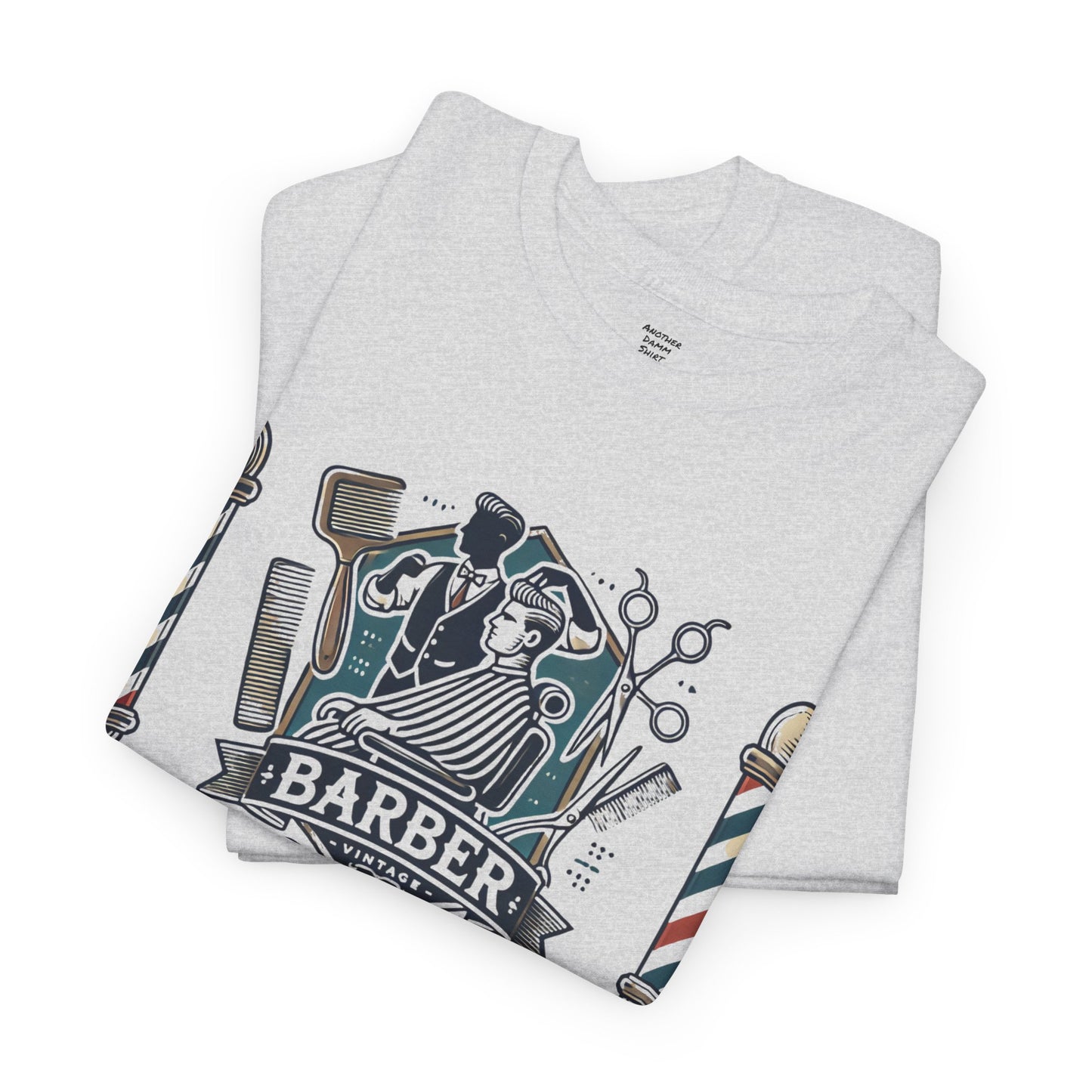 Vintage Barber - Graphic Unisex Heavy Cotton Tee