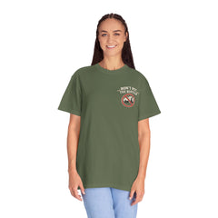Wyoming Funny Roadtrip T-Shirt — "Three Things You Don’t Do in Wyoming" Adventure Tee