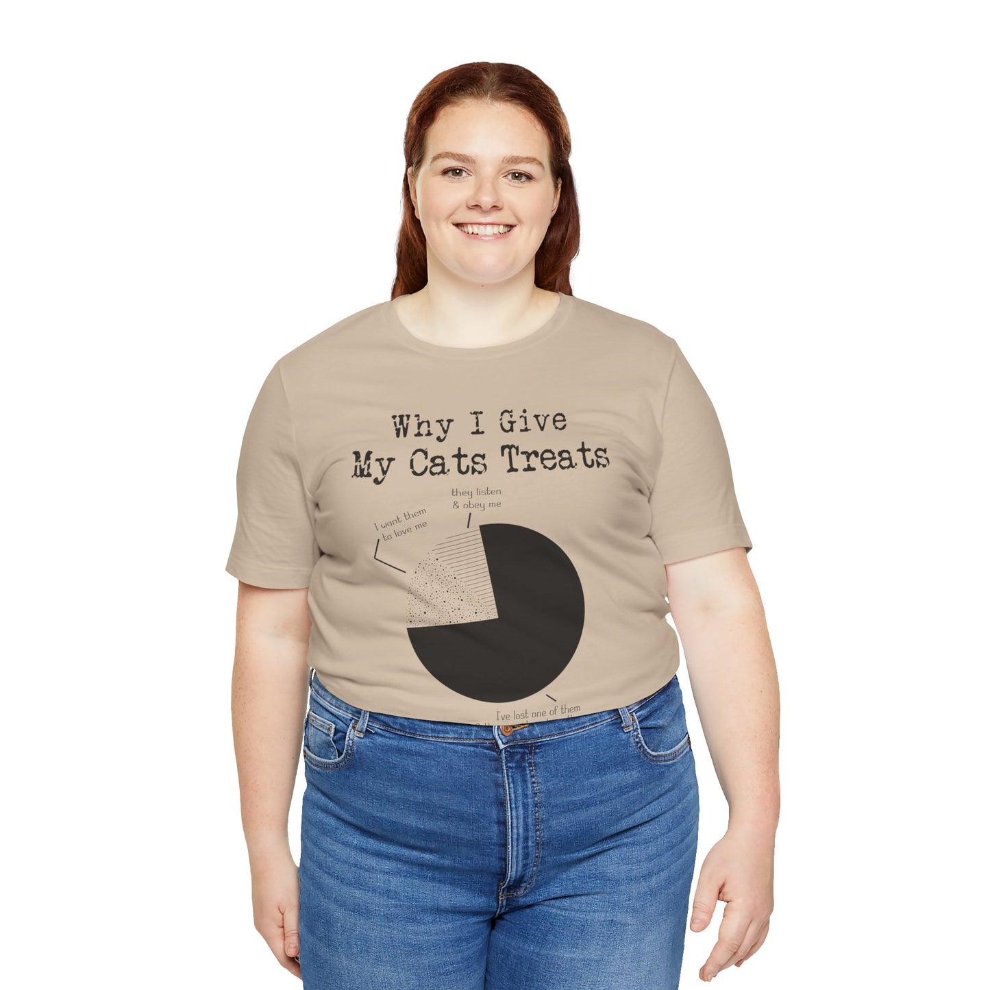 Why I Give My Cat Treats, Funny Graphic, Unisex Jersey Short Sleeve Tee