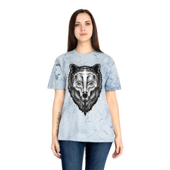 Spirit Wolf Unisex Color Blast T-Shirt / animal print t-shirt, wild life lover gift, spirit animal tee, wolf graphic tee, nature lover gift
