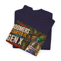 Boomers Started It. Gen X Perfected It. Vintage Hose Water Bottle Graphic Tee