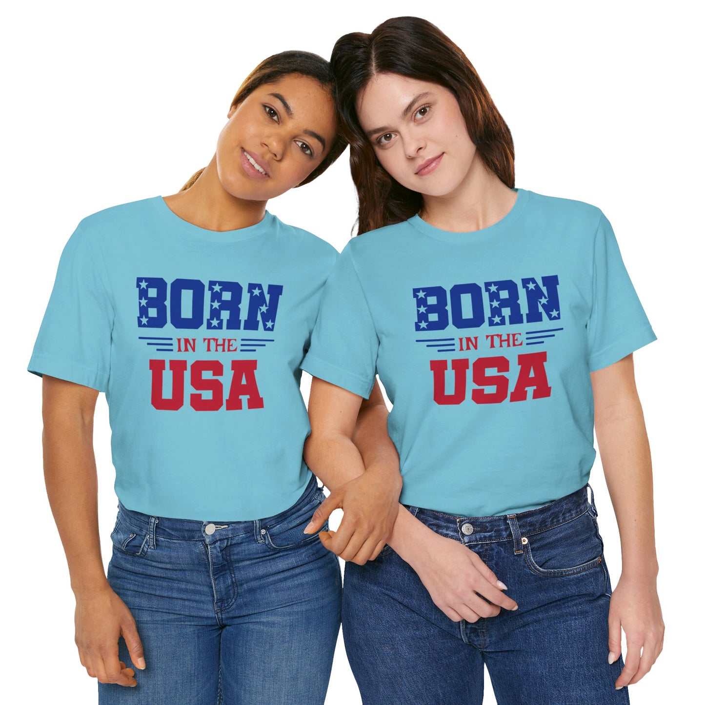 Born In The USA, Unisex Jersey Short Sleeve Tee