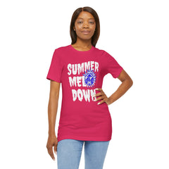 Summer Meltdown Graphic Tee — "Summer Melt Down" Sun Design