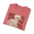 Jelly Fish, Be Kind To The Sea -  Graphic Unisex Garment-Dyed T-shirt