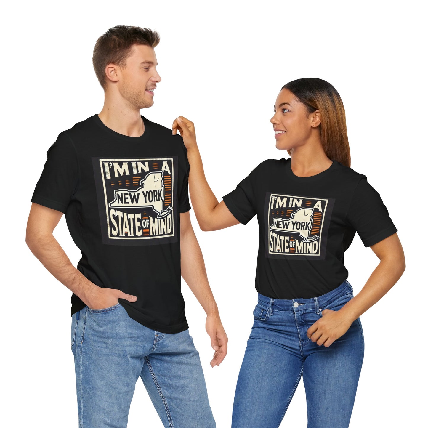 I'm In A New York State Of Mind - Graphic Unisex Jersey Short Sleeve Tee