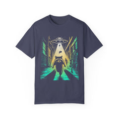 Raccoon UFO Funny Comfort Colors Graphic T-Shirt