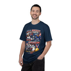 Hockey Hat Trick T-Shirt — USA Men's, Women's & Paralympic Gold Tribute 2026