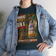 Boomers Started It. Gen X Perfected It. Vintage Hose Water Bottle Graphic Tee