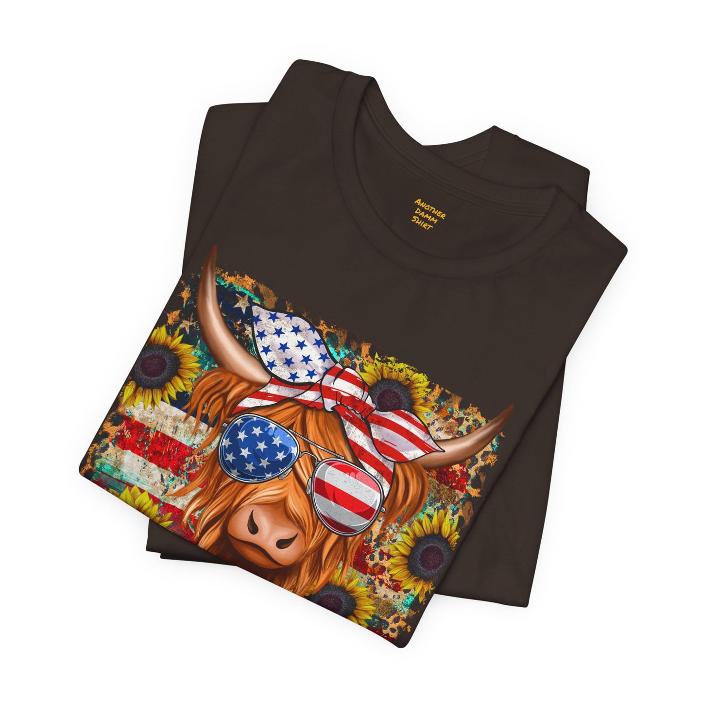 Patriotic Heifer Cow Unisex Jersey Short Sleeve Tee