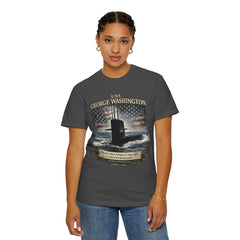 USS George Washington SSBN 598 Submarine T-Shirt with a quote from its namesake