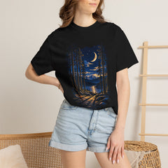 Moonlit Forest T-Shirt – Nature Lover Camping Shirt