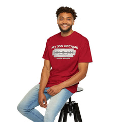 My SSN Became Razor Blades Graphic Vintage Submarine Veteran Tee