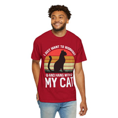 Workout & Cat Lover Unisex T-Shirt - I Just Want to Workout and Hang with My Cat