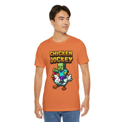 Video Game Chicken Jockey Tee - Unisex Short Sleeve T-Shirt