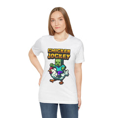 Video Game Chicken Jockey Tee - Unisex Short Sleeve T-Shirt