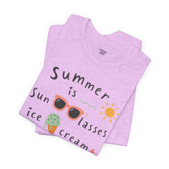 Summer Is — Graphic Tee (Sunglasses, Ice Cream & Sandals)