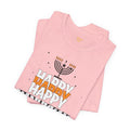 Happy Hanukkah Menorah - Unisex Jersey Short Sleeve Tee