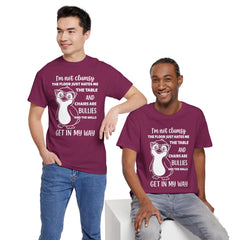Clumsy Funny Penguin Graphic Tee | Unisex Heavy Cotton Tee | Great Gift for Animal Lovers, Birthdays, Casual Wear, Humorous Gifts, Everyday Style