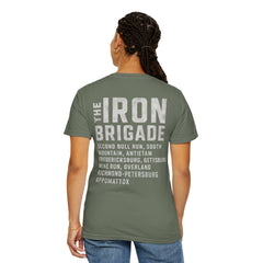 Iron Brigade Civil War Battles Unisex Garment-Dyed T-Shirt - Vintage Military Graphic Tee