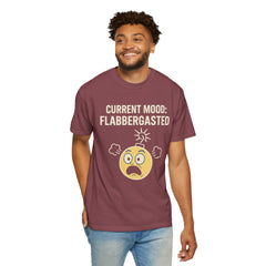 Current Mood: Flabbergasted Unisex Garment-Dyed T-shirt | Funny Graphic Tee, Gift for Friends, Casual Wear, Humor Shirt