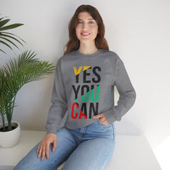 YES YOU CAN - Unisex Heavy Blend™ Crewneck Sweatshirt