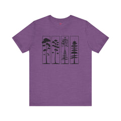 Nature-Inspired Unisex Jersey Tee, Tree Graphic T-Shirt, Eco-Friendly Fashion, Gift for Nature Lovers, Casual Wear, Outdoor Adventure