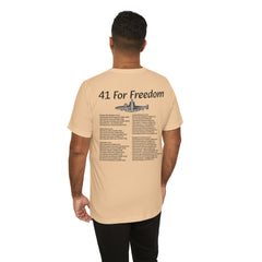 41 For Freedom FBM Fleet Ballistic Missile Submarine Unisex Jersey Short Sleeve Tee