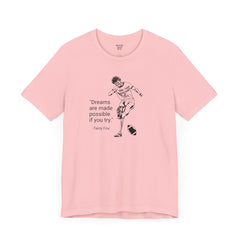 Terry Fox Inspirational Amputee Quote - Unisex Short Sleeve Tee,Amputee Awareness,Gift For Him,Gift For Her,Leg Amputee,Limb Loss Awareness