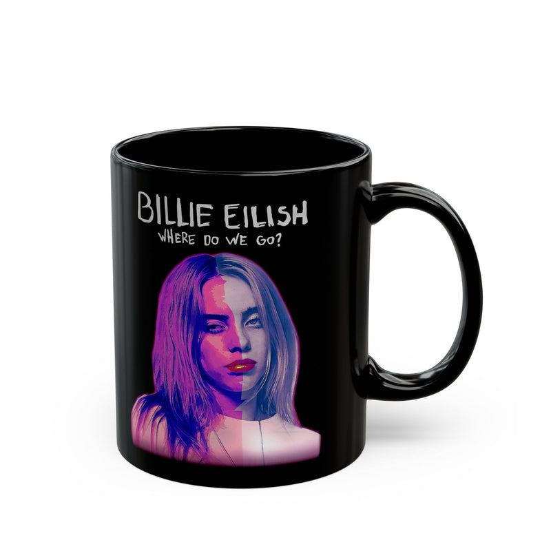 Billie Eilish Graphic - Black Mug (11oz, 15oz)