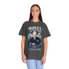 Nukes I Am Your Father Vintage United States Navy Nuclear Power Submarine Graphic T-Shirt