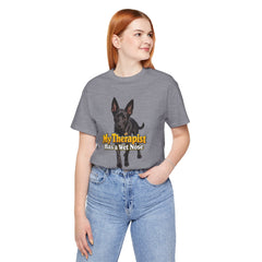 My Therapist Has A Wet Nose Personalized with your dog(s) image T-Shirt