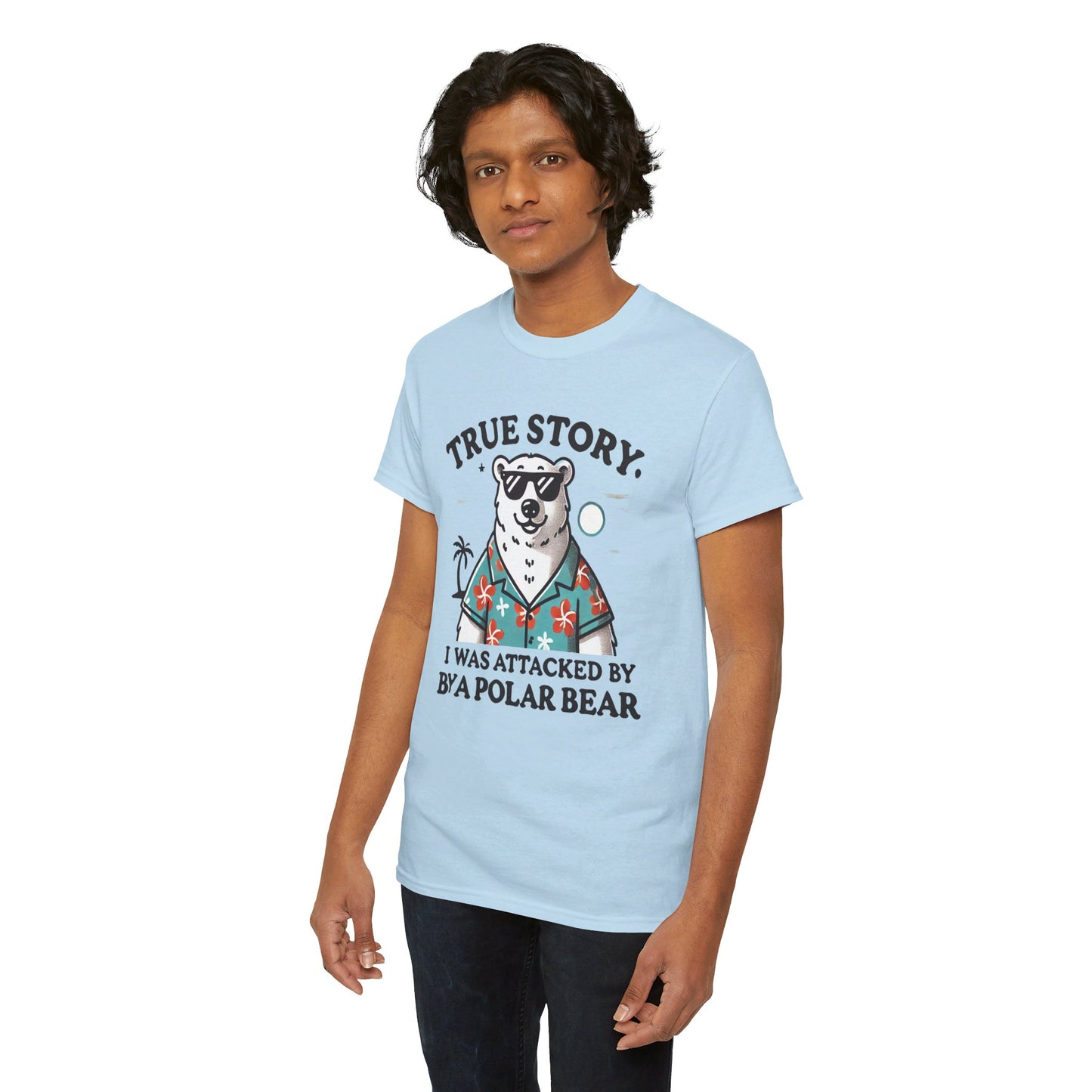 True Story I Was Attacked By A Polar Bear - Unisex Garment-Dyed T-shirt